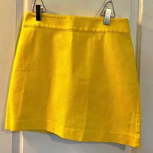 Ann Taylor Loft Mini Skirt - Bright Yellow - Size 8